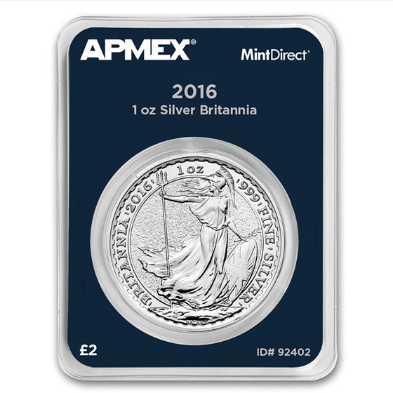 2016 Great Britain 1 oz Silver Britannia (MintDirect® Single) 2016 Great Britain 1 oz Silver Britannia (MintDirect® Single)